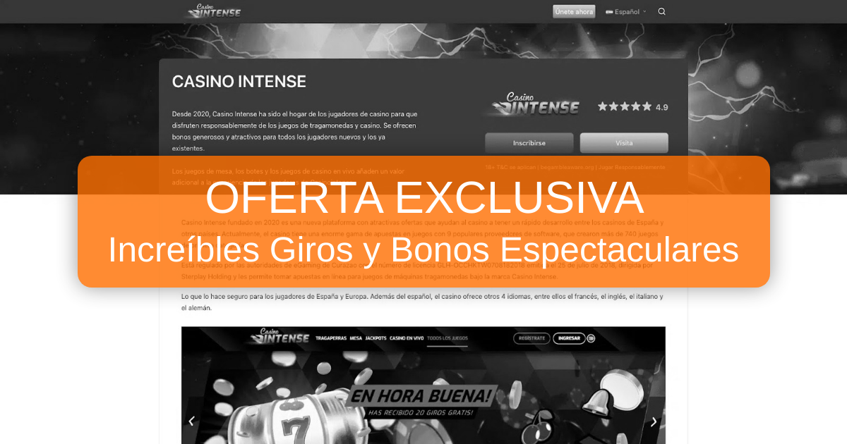 Casino Intense Casino Online en España